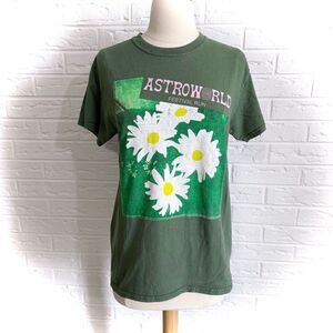 Travis Scott Astroworld Festival Run Green Cactus Tee Size Small